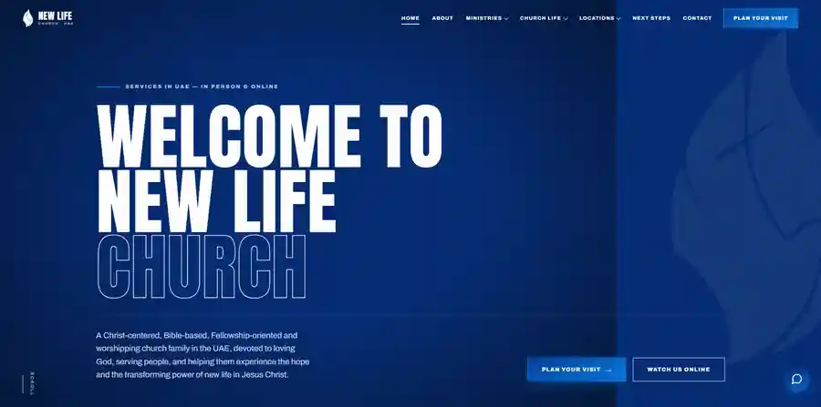 Homepage of New Life Fellowship